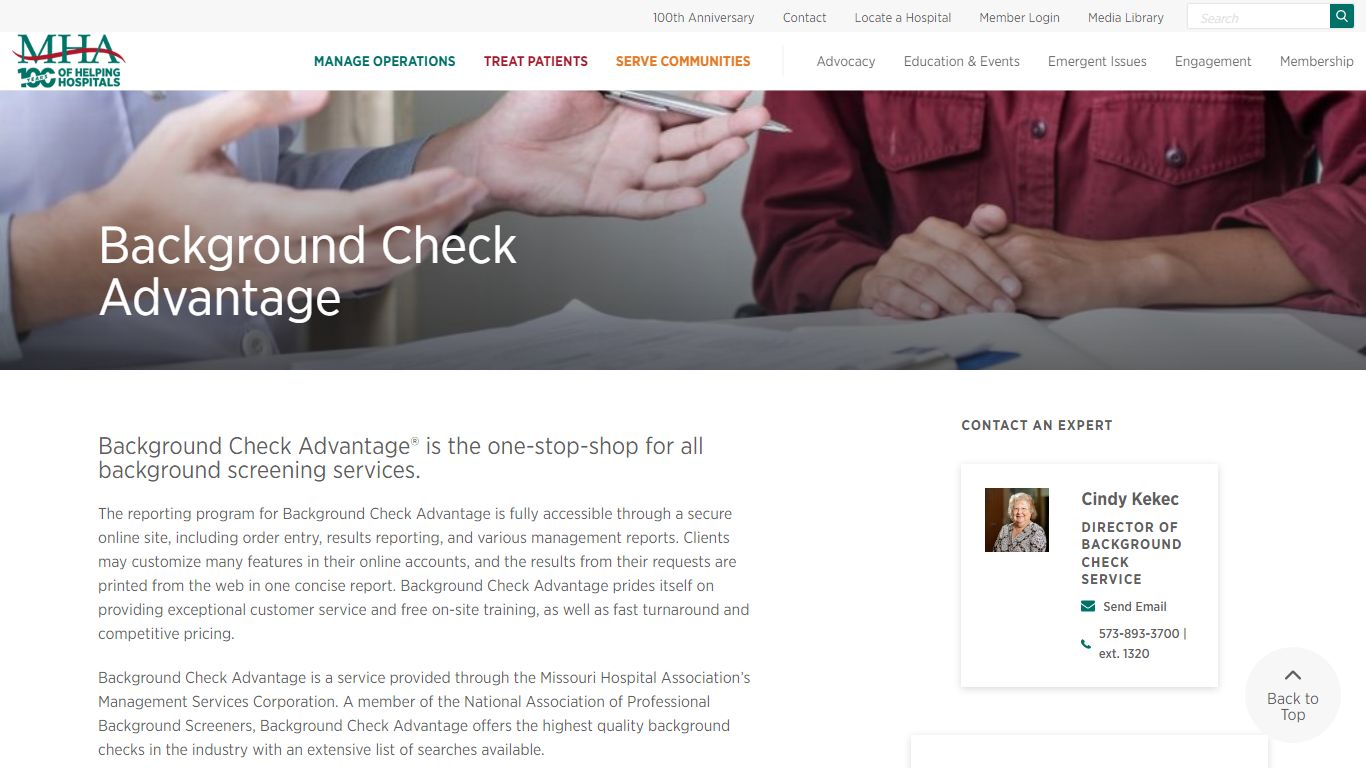 Background Check Advantage - MHA