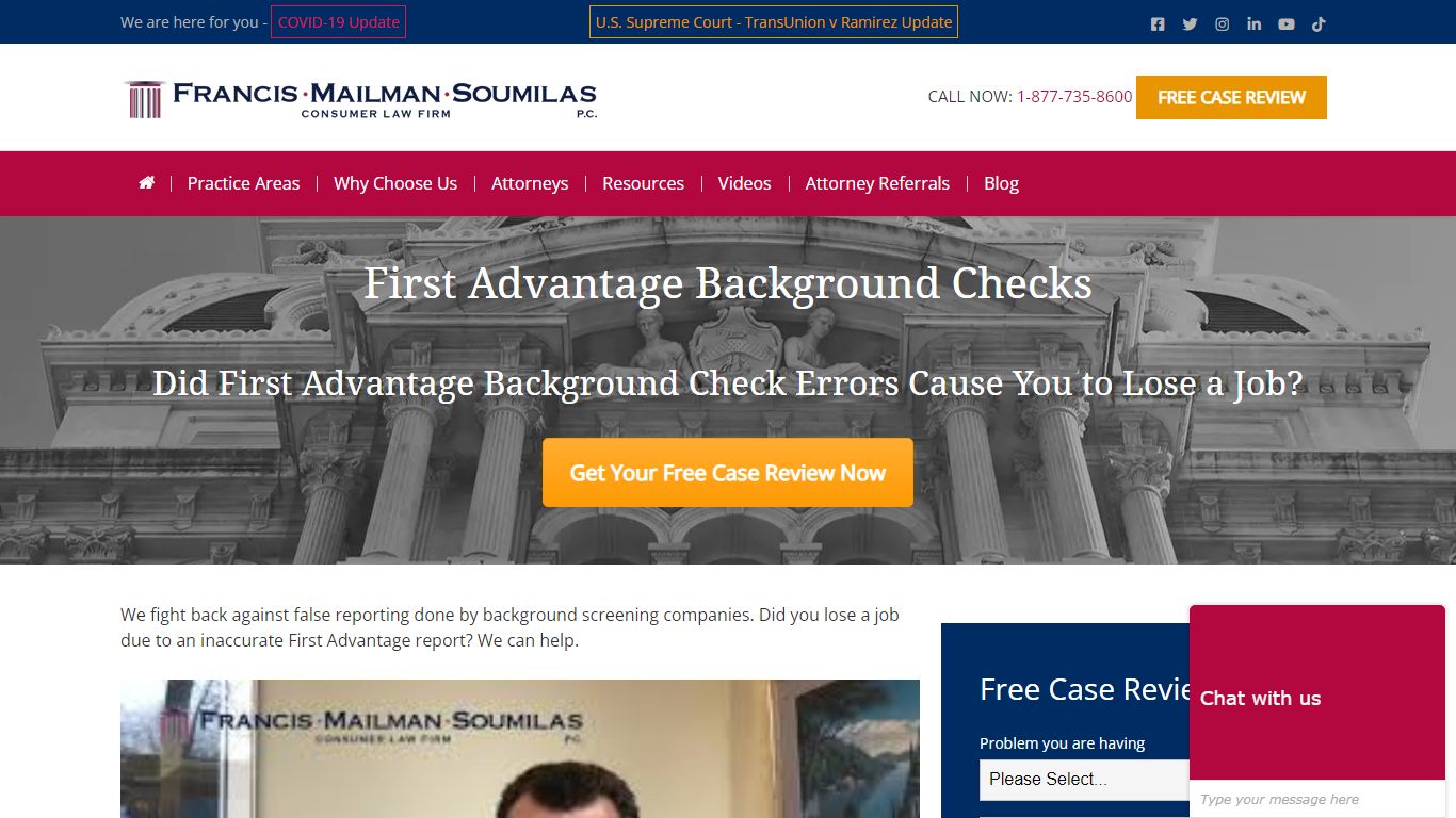 First Advantage Background Check Errors? Get a Free Case Review